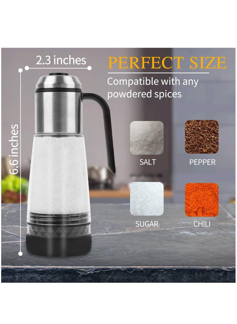 KASTWAVE Salt and pepper shakers - premeasured salt shaker - 1/8 tsp (0.5g) per press - spice shaker with stainless steel lid, perfect for any powdered spices by Winstar Home Gear - Image 2