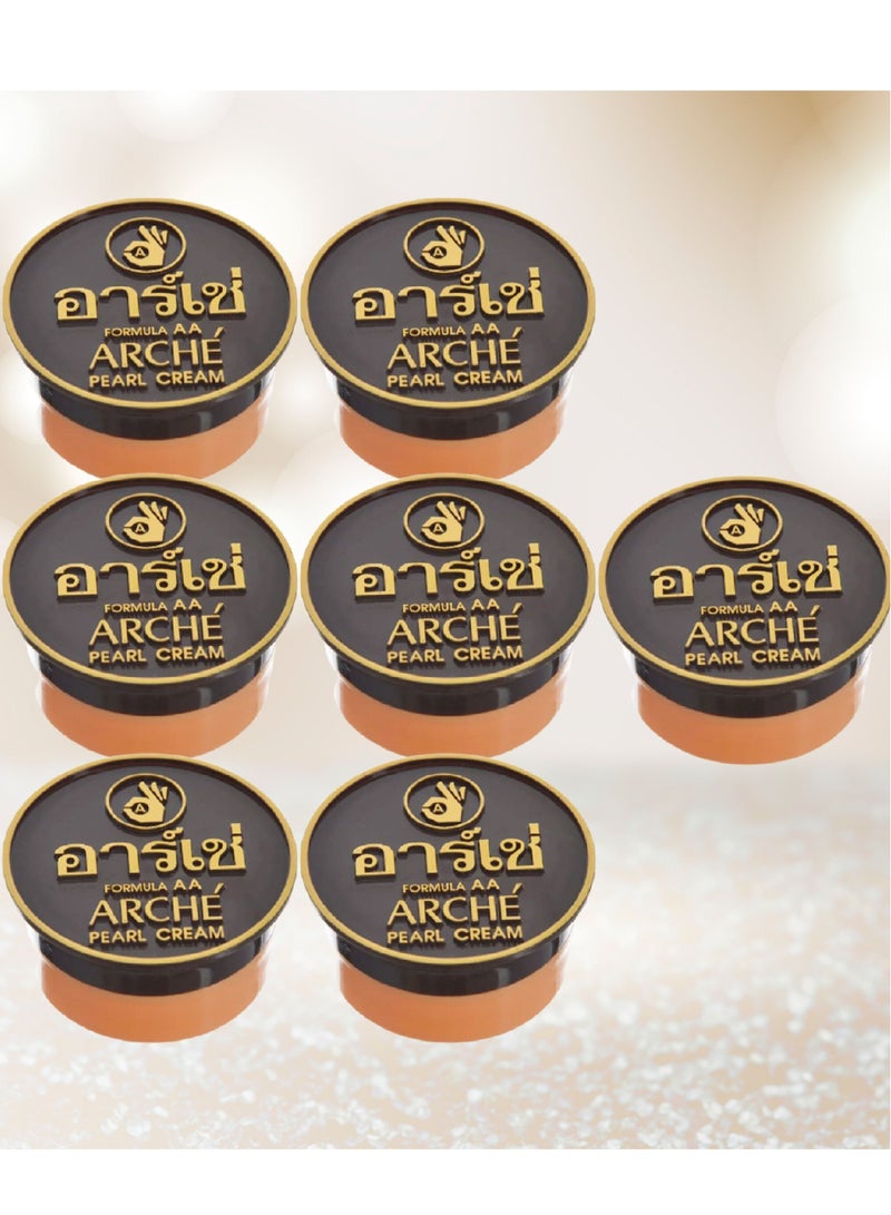 Arche 7 Pieces Skin lightening cream Arche 5 Grams 3 in 1 with Multiple Properties Including Covering Black Spots On The Face Sun Protection Softening The Skin Cream Before Makeup - Image 1