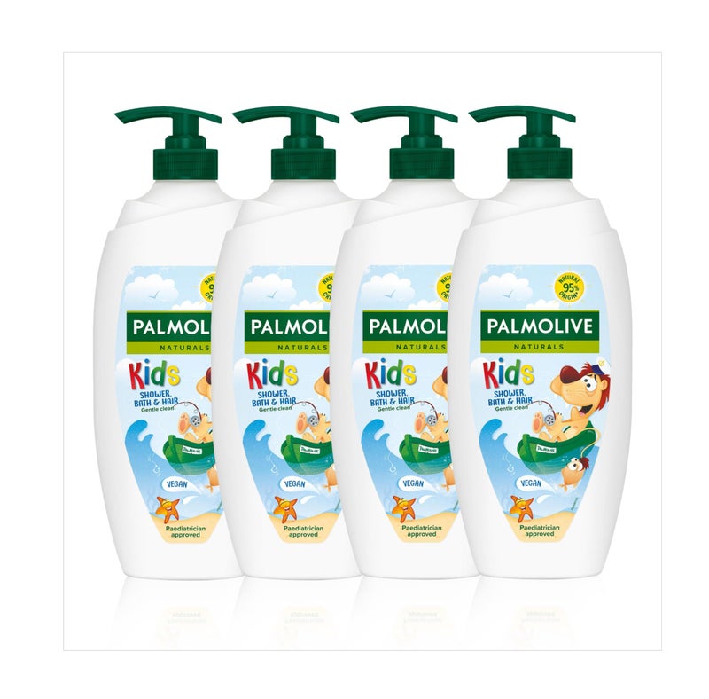 Palmolive Naturals Kids Almond Milk Shower Gel and Bath Foam Pump, 750 ml - Image 1