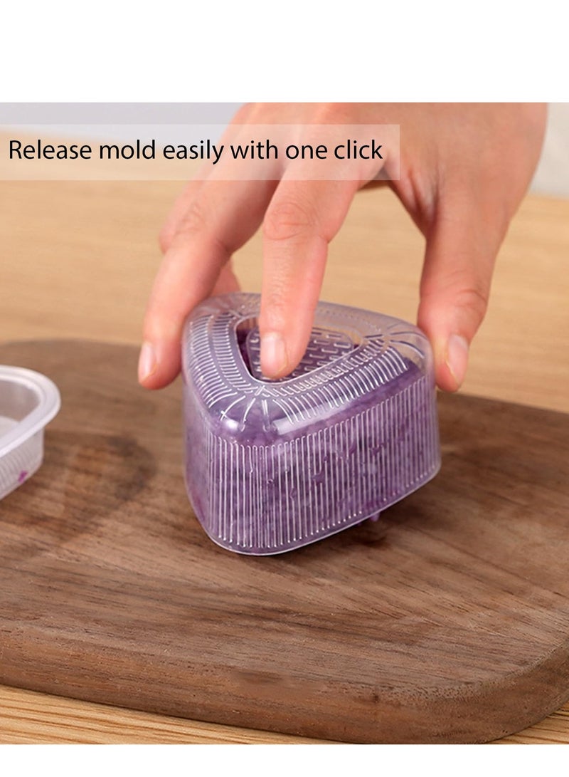SYOSI Rice Ball Mold, 8 Pcs Onigiri Mold Set, Rice Ball Maker Shake, Sushi Making Kit, Triangle Rice Ball Maker Sushi Mold Maker Press for Kids Lunch Bento and Home DIY - Image 4