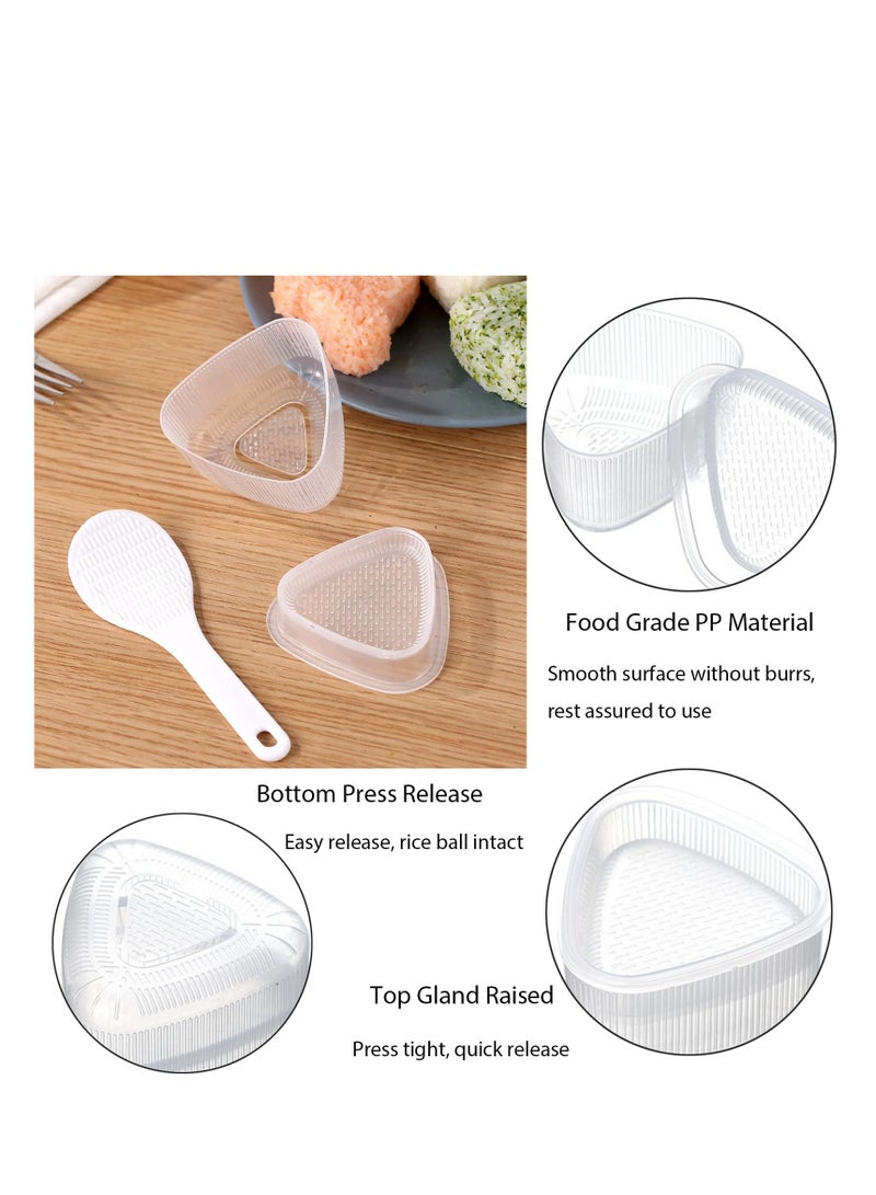 SYOSI Rice Ball Mold, 8 Pcs Onigiri Mold Set, Rice Ball Maker Shake, Sushi Making Kit, Triangle Rice Ball Maker Sushi Mold Maker Press for Kids Lunch Bento and Home DIY - Image 5