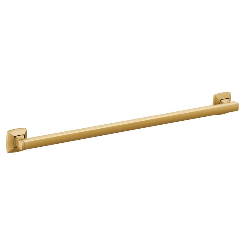 Moen YG5124BG Bathroom Safety 24Inch Stainless Steel Transitional Bathroom Grab Bar Brushed Gold