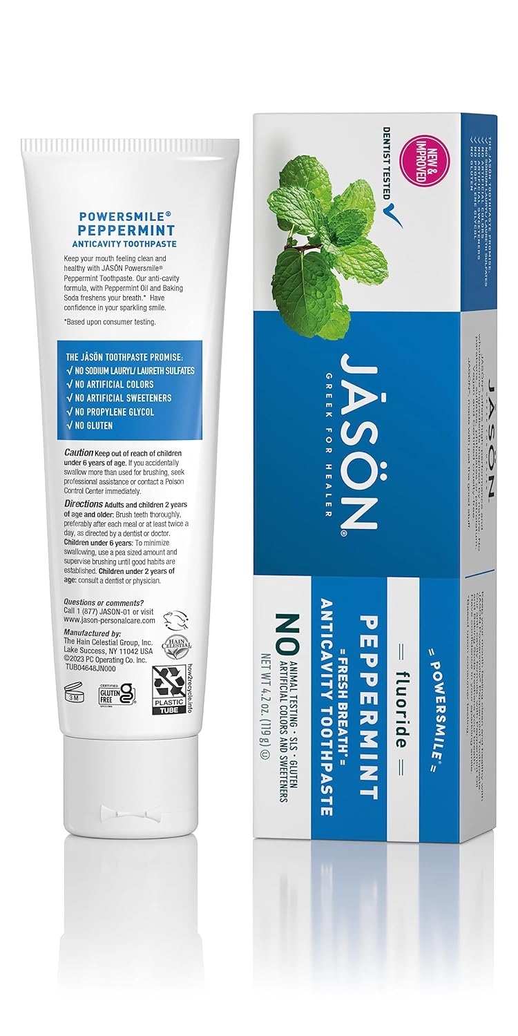 Jason Powersmile Toothpaste with Fluoride 42 oz - Image 2