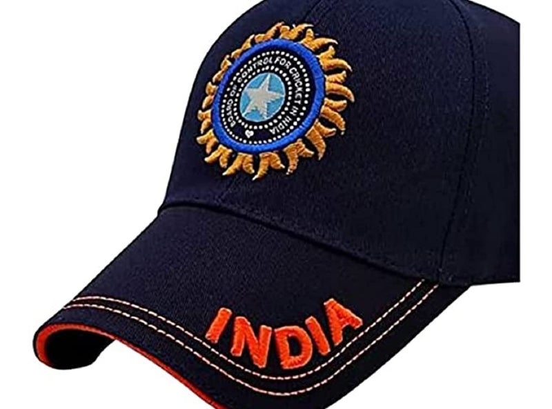 CAPITEUM Solid Baseball Casual Sports Adjustable Cotton Indian Cricket Caps for Men/Women (darkblue) - Image 4