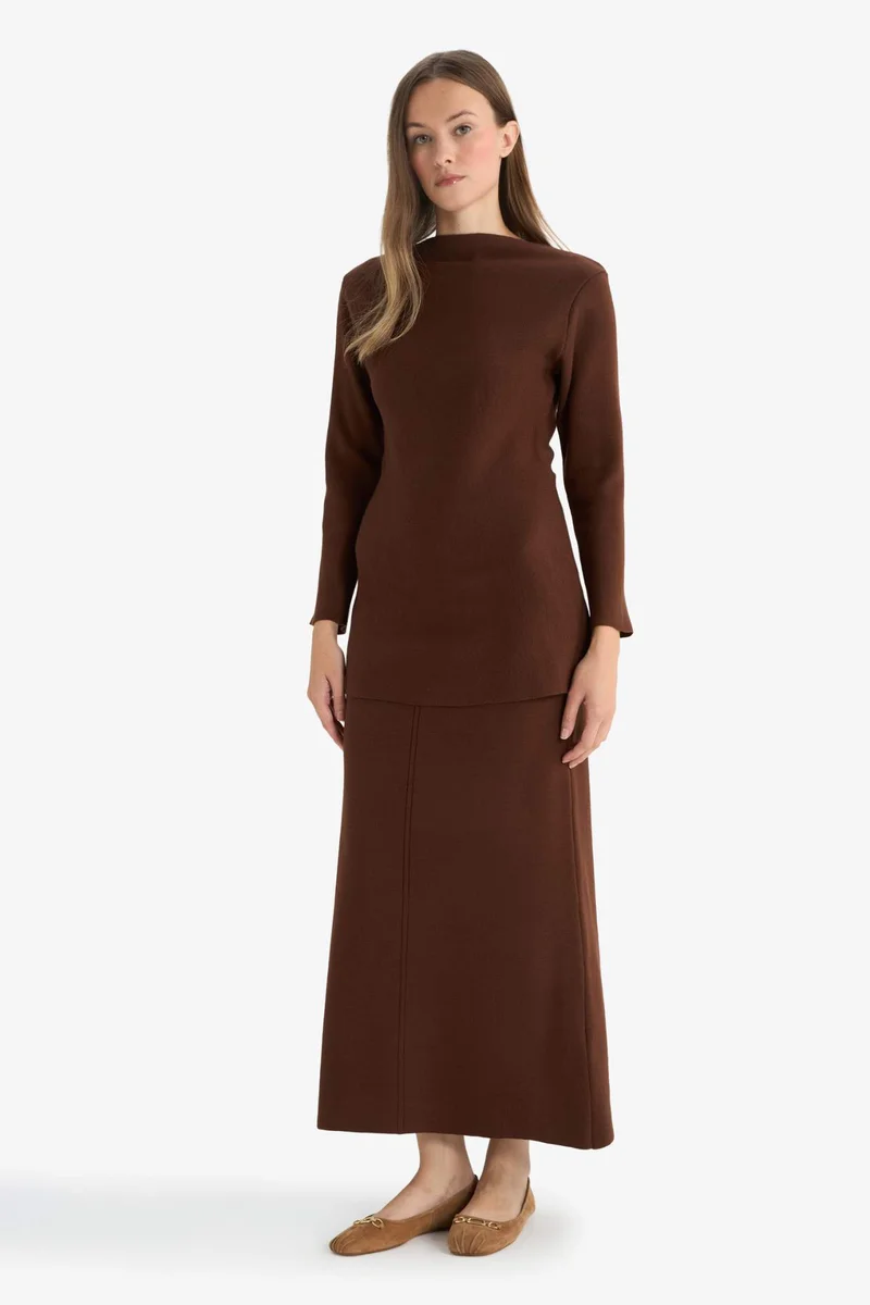 ديفاكتو Knitwear Boat Collar Tunic