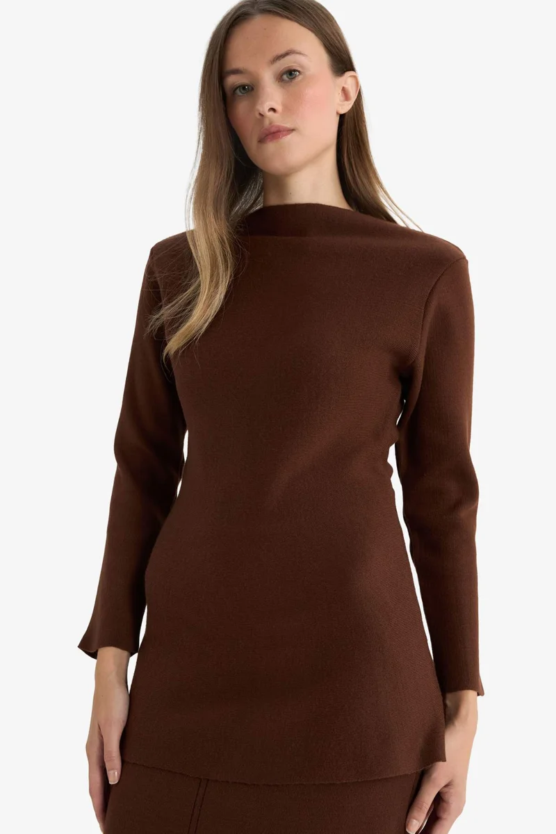 ديفاكتو Knitwear Boat Collar Tunic