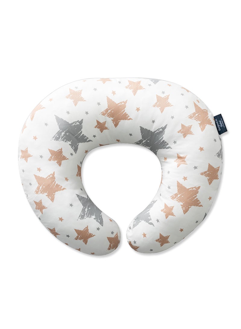Little Story وسادة الرضاعة والتغذية للأطفال من ليتل ستوري - نجوم، 0-9 أشهر - Image 1