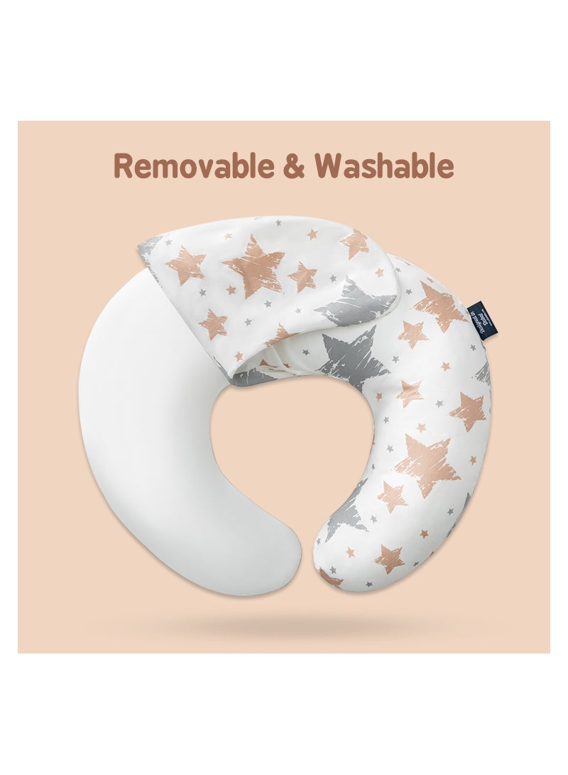 Little Story وسادة الرضاعة والتغذية للأطفال من ليتل ستوري - نجوم، 0-9 أشهر - Image 5