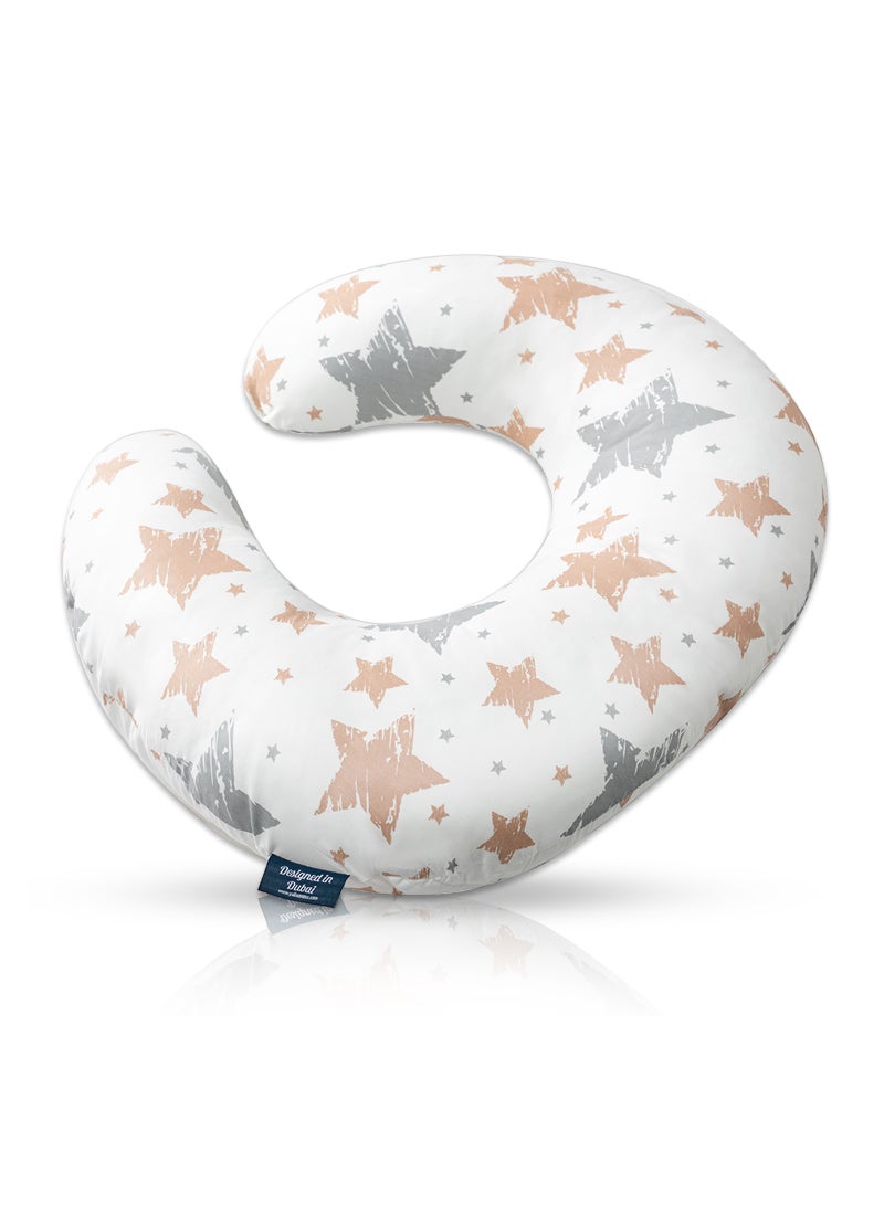 Little Story وسادة الرضاعة والتغذية للأطفال من ليتل ستوري - نجوم، 0-9 أشهر - Image 3