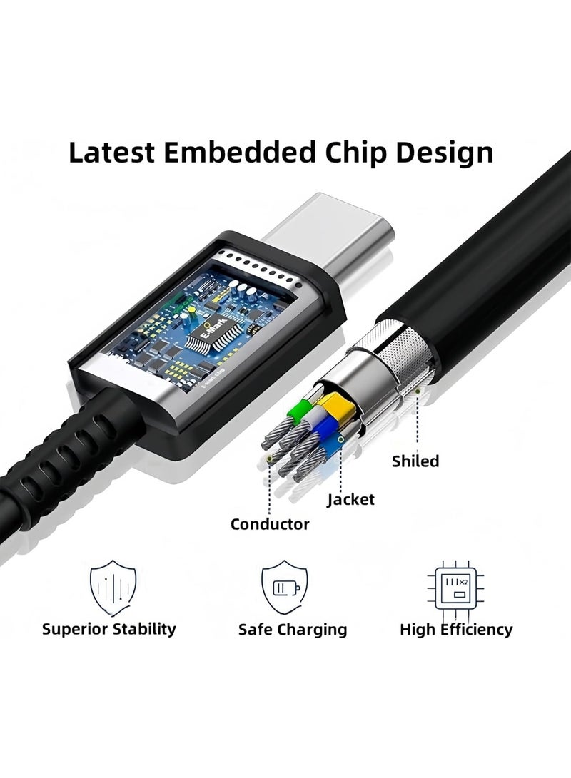 45W Super Fast Charger with Type-C Jack and USB-C Cable, 2m Fast Charging Wall Adapter, Compatible with S24 Ultra/S24 Plus/S23 FE/S24/S22/S21 S20, A54 A25 A15 A05S A53 A34 A23 5G, Z Fold 4 5/Z Filp, Tab S7 S8, and Other Devices, Black  - Image 3