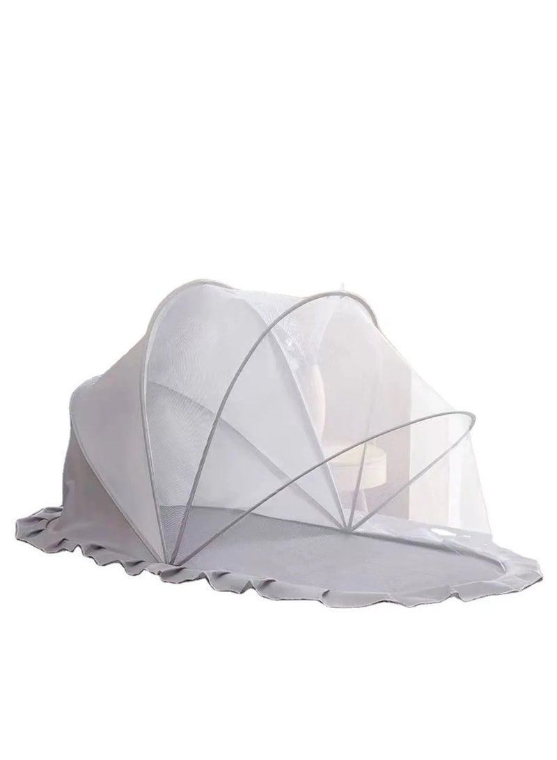 VIO Foldable Baby Mosquito Sleep Net For Infants Babies Portable Comfortable Easy Use Flies Insects Bugs Net for Bed Cot Crib Mat Carpet Indoor Outdoor Travel 125 60 55 CM - Image 2