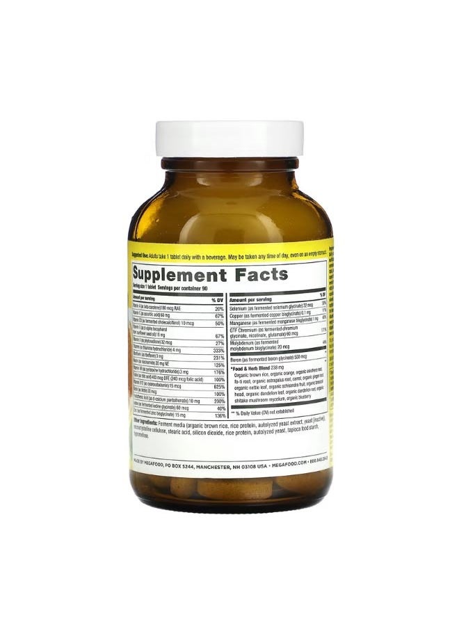 MegaFood Mens One Daily Multivitamin 90 Tablets  - Image 2