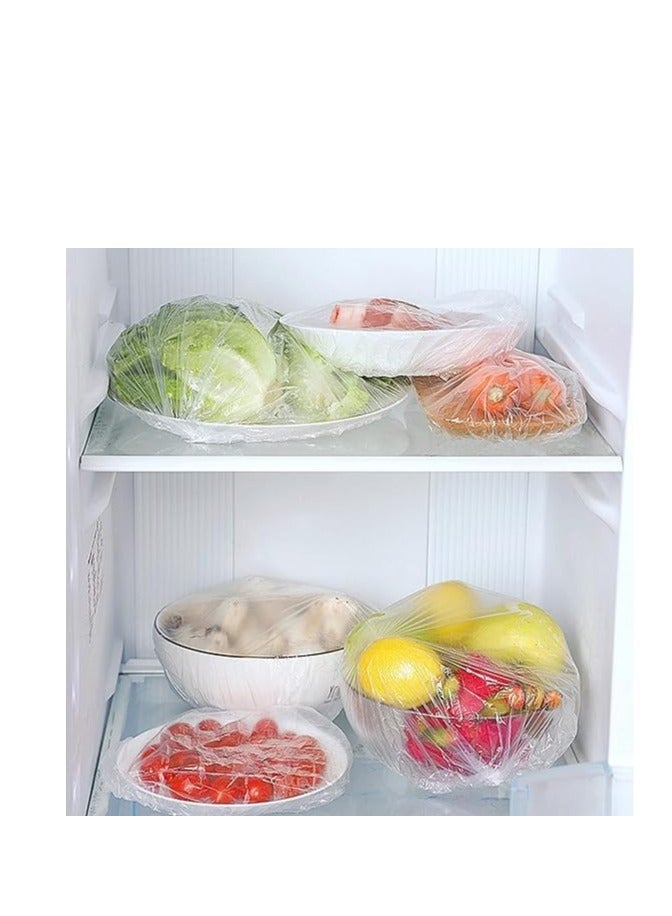 Reusable Fresh Keeping Food Bags - 200 Pack Elastic Food Storage Lids, Universal Stretchy Rubber Bowl Lids, Kitchen Supplies for Fruit/Vegetable/Meat/Food Preservation - Image 3