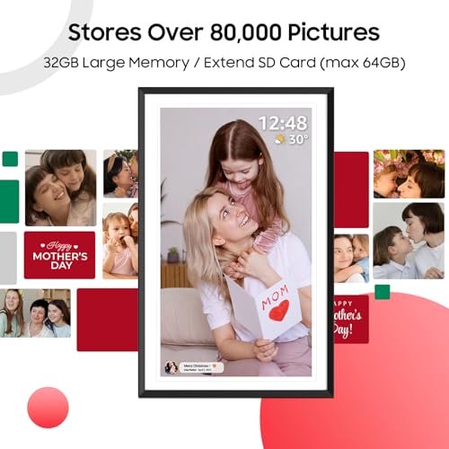 ApoloSign Digital Picture Frame 15.6 inch, WiFi Digital Photo Frame with 32GB Storage, 1920x1080 FHD IPS Touch Screen, Auto-Rotate, Easy Setup to Share Photos or Videos Instantly via Frameo App - Image 4