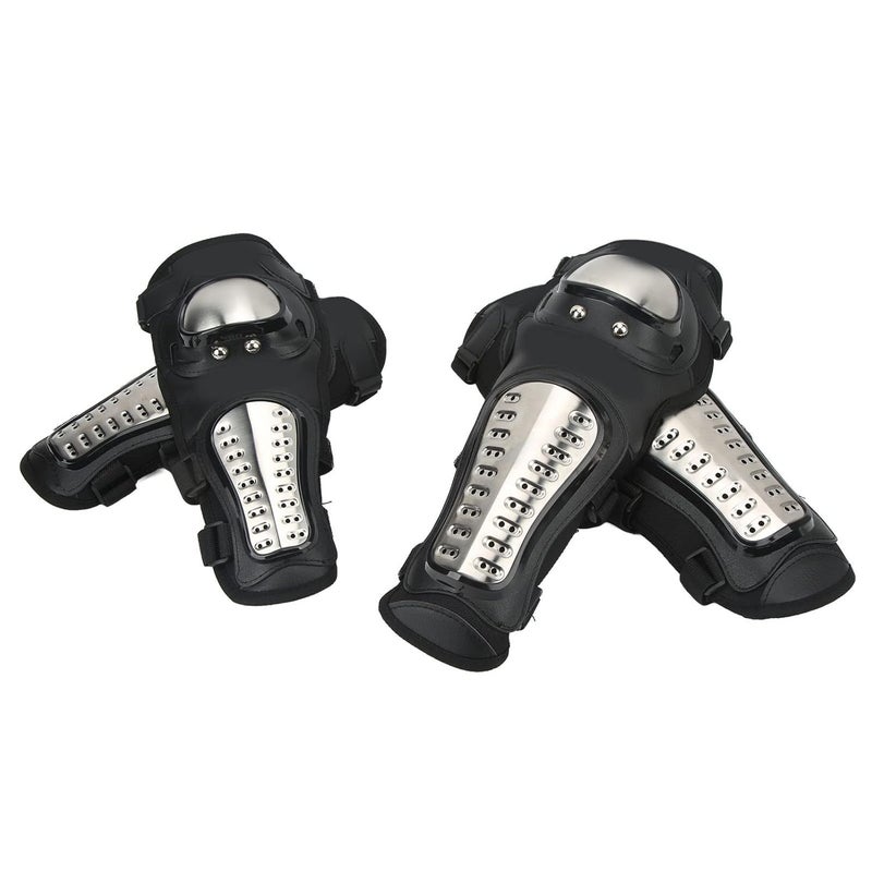 Global simple assemble options Drfeify Motorcycle Knee Ellbow Cushion Protective For Driving For General Black Size 2 Kneecilder 2 Cushions Sand resistant - Image 1