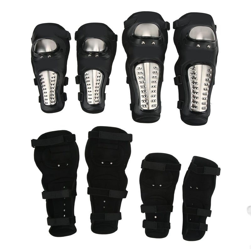 Global simple assemble options Drfeify Motorcycle Knee Ellbow Cushion Protective For Driving For General Black Size 2 Kneecilder 2 Cushions Sand resistant - Image 2
