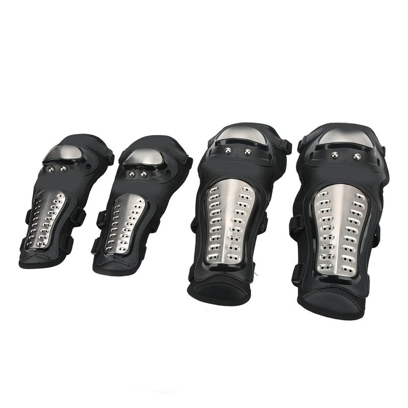 Global simple assemble options Drfeify Motorcycle Knee Ellbow Cushion Protective For Driving For General Black Size 2 Kneecilder 2 Cushions Sand resistant - Image 3