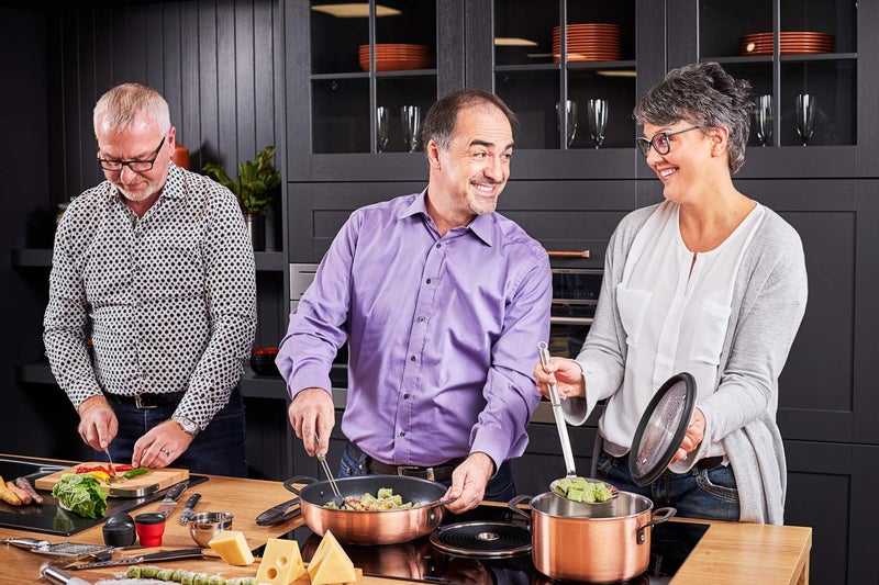 Rosle مغرفة سلكية من الفولاذ المقاوم للصدأ من ريسلي، مقبض دائري، قطر 4.7 بوصة، فضي - Image 3