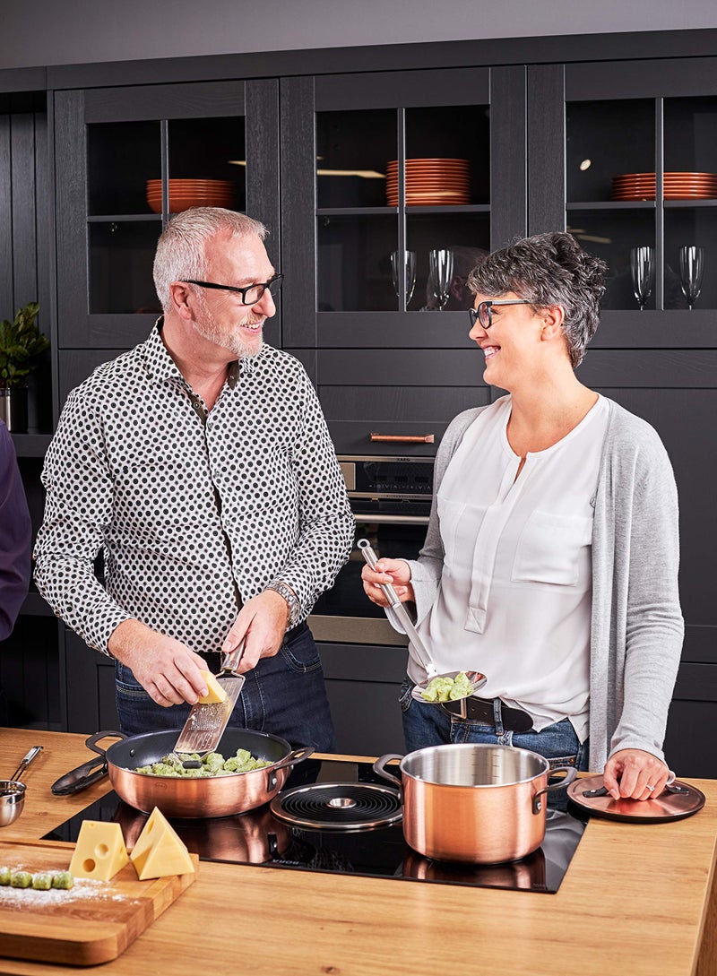 Rosle مغرفة سلكية من الفولاذ المقاوم للصدأ من ريسلي، مقبض دائري، قطر 4.7 بوصة، فضي - Image 2