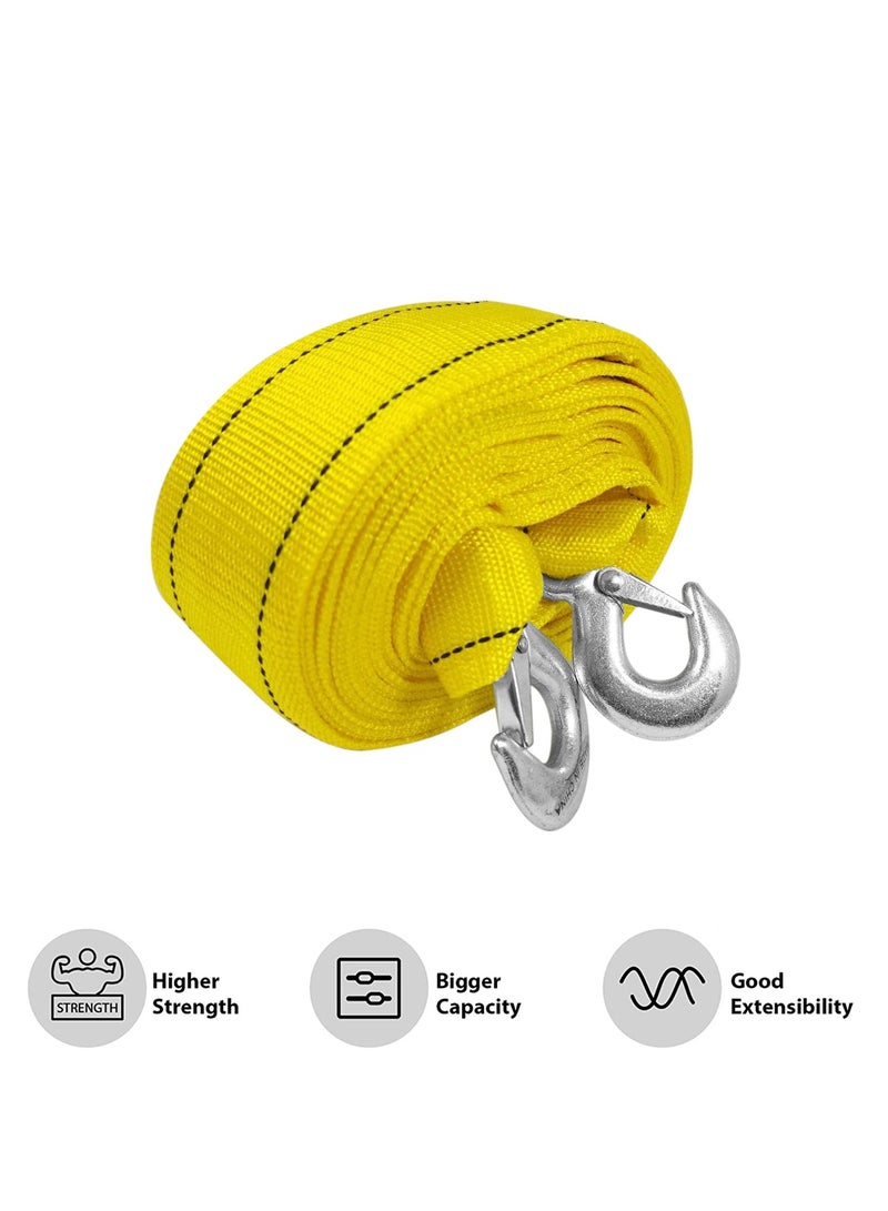 3XR Heavy-Duty Tow Rope 5 Meter, 8 Ton Capacity, Premium Nylon Material with Durable Metal Hooks for Vehicle Recovery 6716 - Image 5