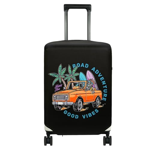 HYPER VENTURE Washable Luggage Cover - Fashion Suitcase Protector Fits 31-32 Inch Luggage (Road Adventure, XL) - Image 1