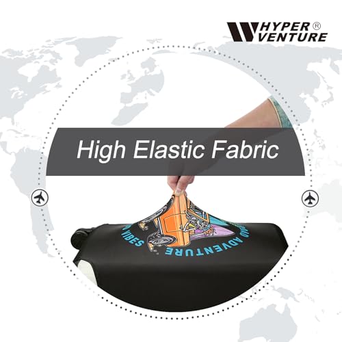 HYPER VENTURE Washable Luggage Cover - Fashion Suitcase Protector Fits 31-32 Inch Luggage (Road Adventure, XL) - Image 5