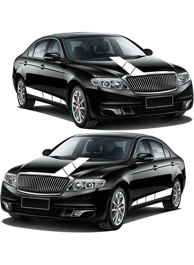 NIBEMINENT 3-Piece Striped Decal Car Sticker - Image 3