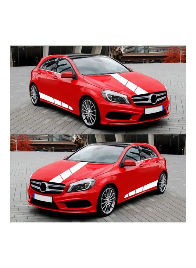 NIBEMINENT 3-Piece Striped Decal Car Sticker - Image 2