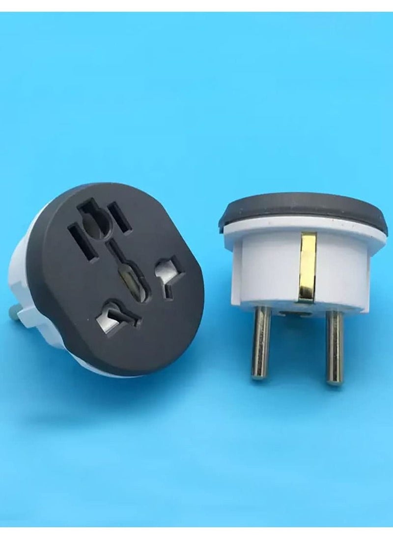 Travel Adapter 16A US Australia UK to EU Germany AC Plug Travel Conversion Plug EU Plug Adapter 5 Pieces
