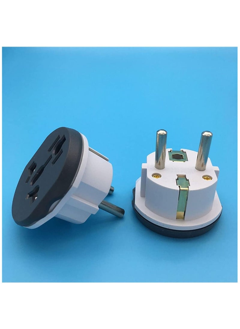 Travel Adapter 16A US Australia UK to EU Germany AC Plug Travel Conversion Plug EU Plug Adapter 5 Pieces