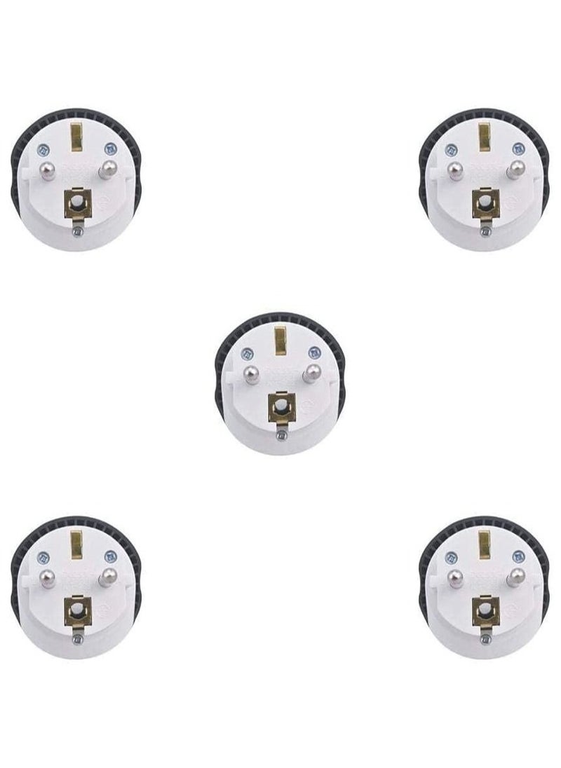 Travel Adapter 16A US Australia UK to EU Germany AC Plug Travel Conversion Plug EU Plug Adapter 5 Pieces