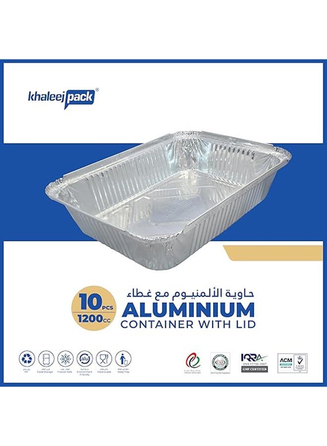 Khaleej Pack Aluminium container 1200ml Pack of 10 Pcs - 83120 - Image 4
