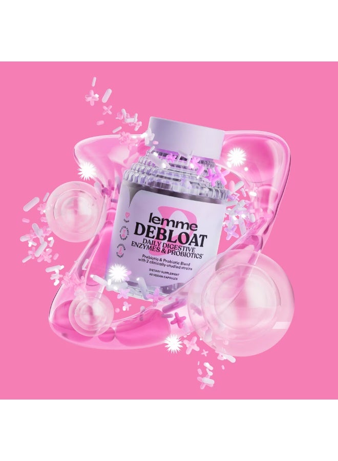 Lemme Debloat, Daily Digestive Enzymes & Probiotics, 60 Vegan Capsules - Image 5