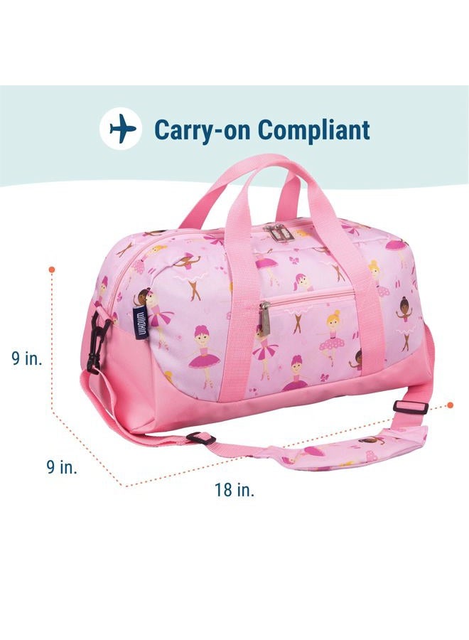 Wildkin Kids Overnighter Duffel Bag – Carry-On Size, Ideal for School & Sleepovers, Ballerina - Image 3