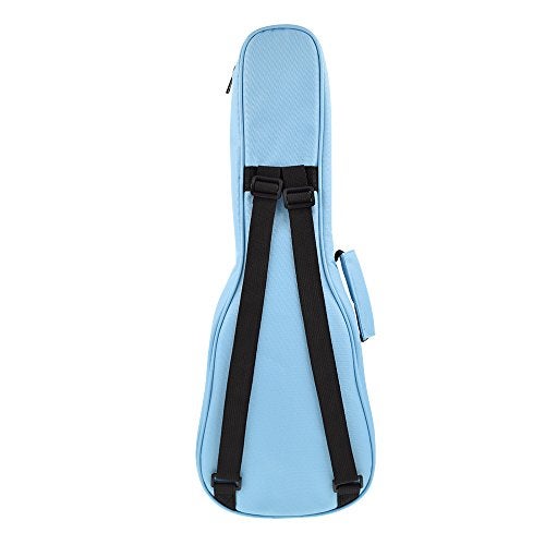 CLOUDMUSIC Ukulele Case Gig Bag Padded Backpack For Soprano 21" Inch(Soprano, Sky Blue) - Image 3