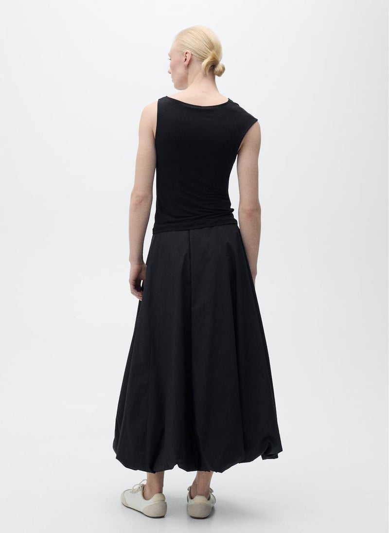 MANGO - Asymmetrical Metallic Applique Top - Image 1