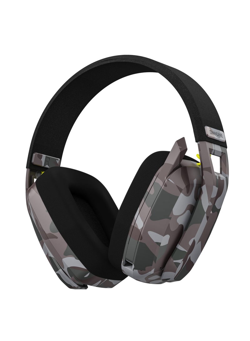 بنيون سماعة ألعاب بلوتوث/لاسلكية BINNUNE BW06 مع ميكروفون لإلغاء الضوضاء لجهاز PS4 وPS5 وPC وMac ولابتوب وجهاز كمبيوتر - Image 1