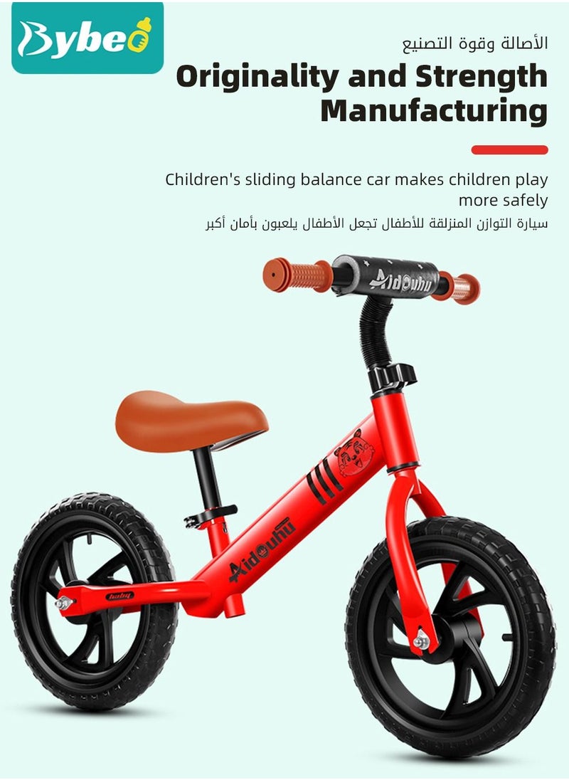 Bybeo - Toddler Balance Bike, Kids Lightweight No Pedal Training Bicycle, Adjustable Seat and Handlebar, Gift Bike for Ages 18 Months to 6 Years Old Boys Girls - Image 1