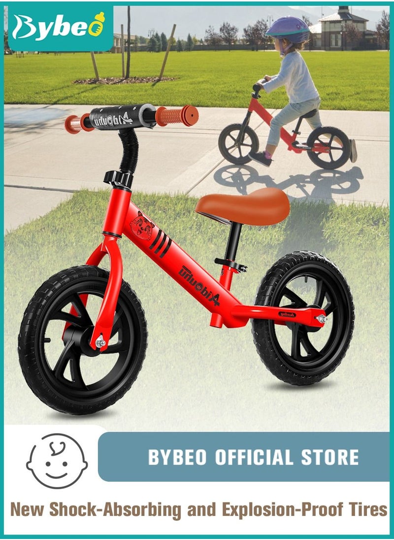 Bybeo - Toddler Balance Bike, Kids Lightweight No Pedal Training Bicycle, Adjustable Seat and Handlebar, Gift Bike for Ages 18 Months to 6 Years Old Boys Girls - Image 1