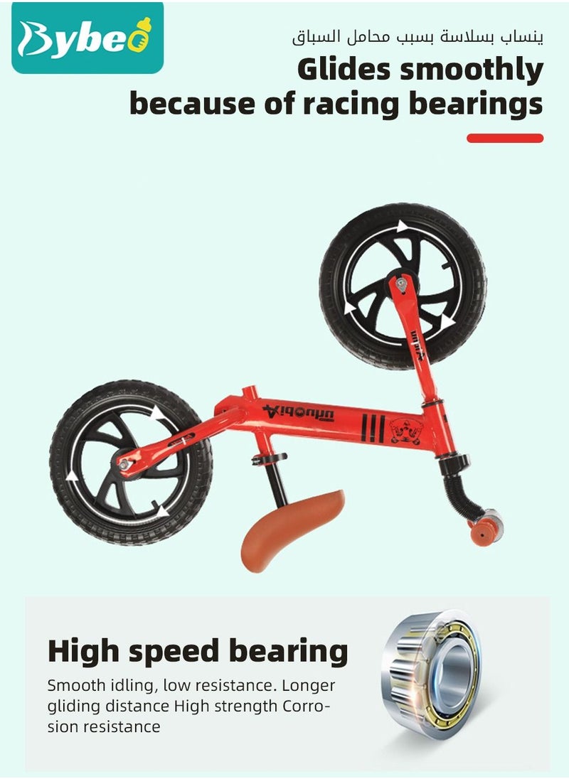 Bybeo - Toddler Balance Bike, Kids Lightweight No Pedal Training Bicycle, Adjustable Seat and Handlebar, Gift Bike for Ages 18 Months to 6 Years Old Boys Girls - Image 1