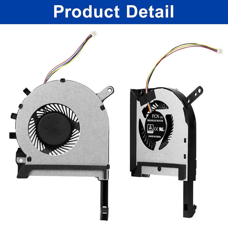 ARLBA CPU+GPU Cooling Fan Replacement for Asus TUF Gaming (2020) A15 FA506 FA506IV FA506IU TUF 506 IU IV F15 FX506 FX506LI FX506LU FX506IH FX705DT FX505 FX505DT FX505DV FX505DY FX505DU FX505DD FX505GT/GD - Image 5