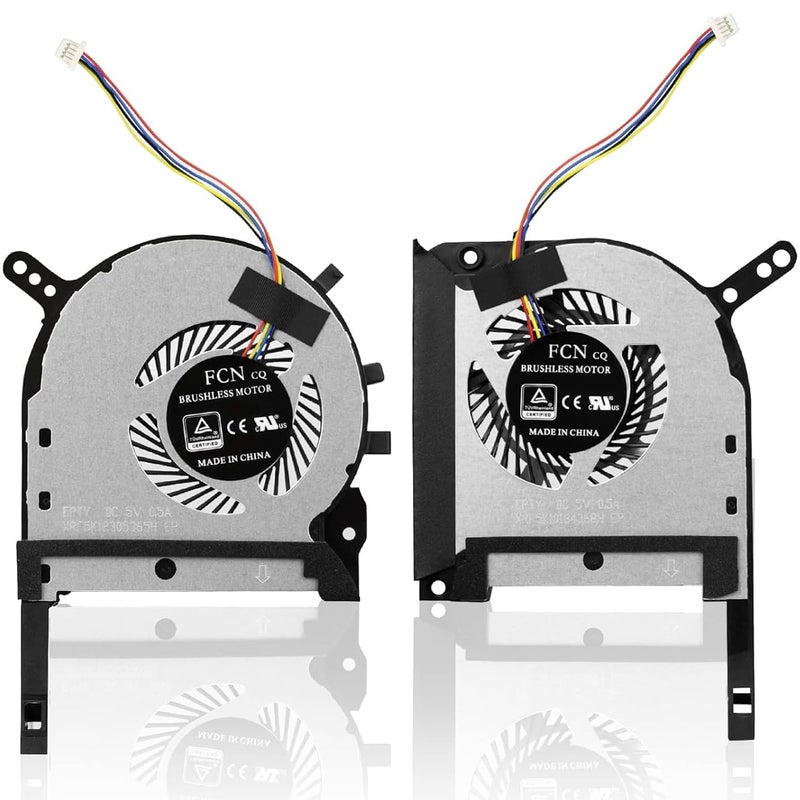 ARLBA CPU+GPU Cooling Fan Replacement for Asus TUF Gaming (2020) A15 FA506 FA506IV FA506IU TUF 506 IU IV F15 FX506 FX506LI FX506LU FX506IH FX705DT FX505 FX505DT FX505DV FX505DY FX505DU FX505DD FX505GT/GD - Image 1