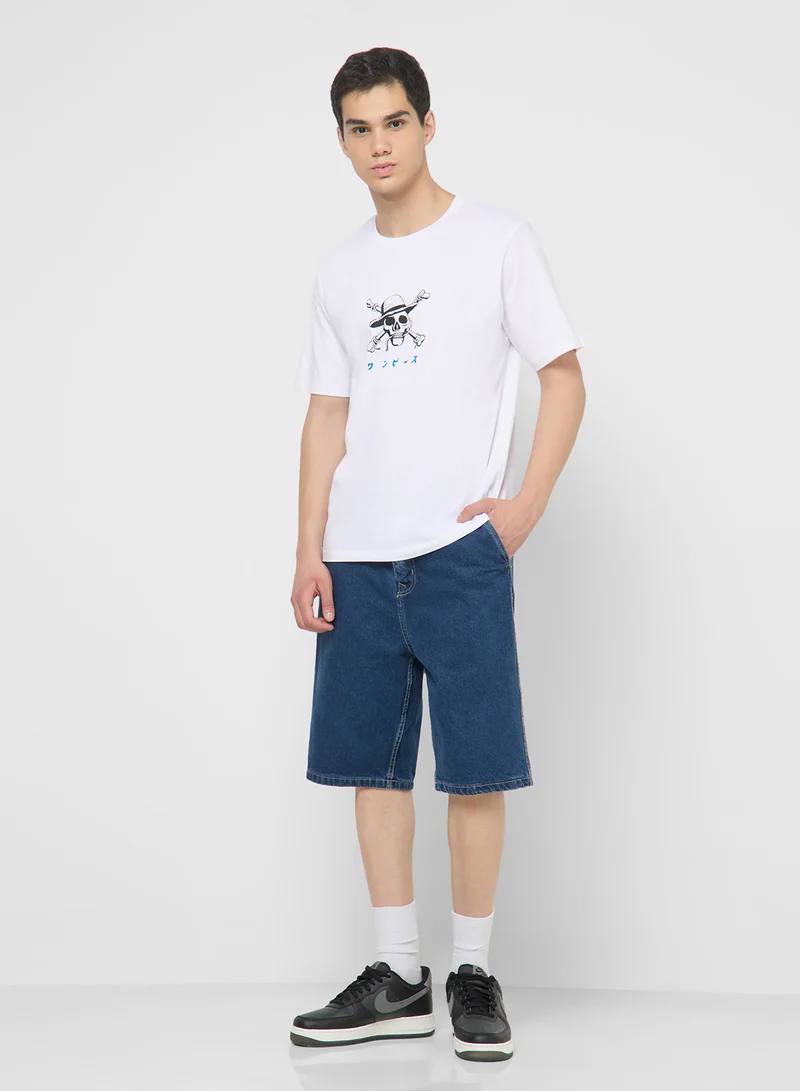 JACK & JONES Graphic Crew Neck Regular Fit T-Shirt
