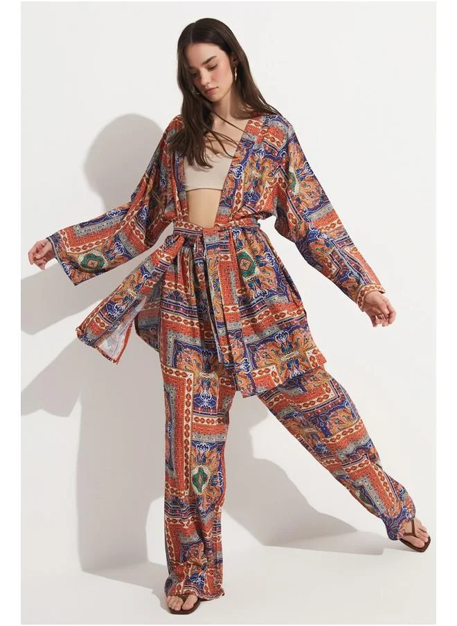 جون June Patterned Viscose Set Multicolour