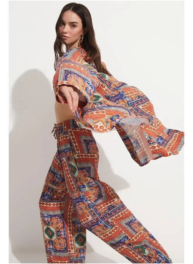 JUNE June Patterned Viscose Set Multicolour