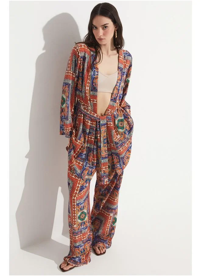 جون June Patterned Viscose Set Multicolour