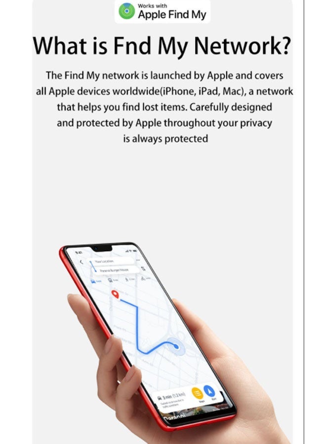 Neutral Smart Tracker Item Finder for Apple Find My (iOS Compatible), Ultra Compact Key Finder Item Locator for Luggage, Wallet, Bike, etc., IPX6 Waterproof Airtag (White Finder + White Case)  - Image 5