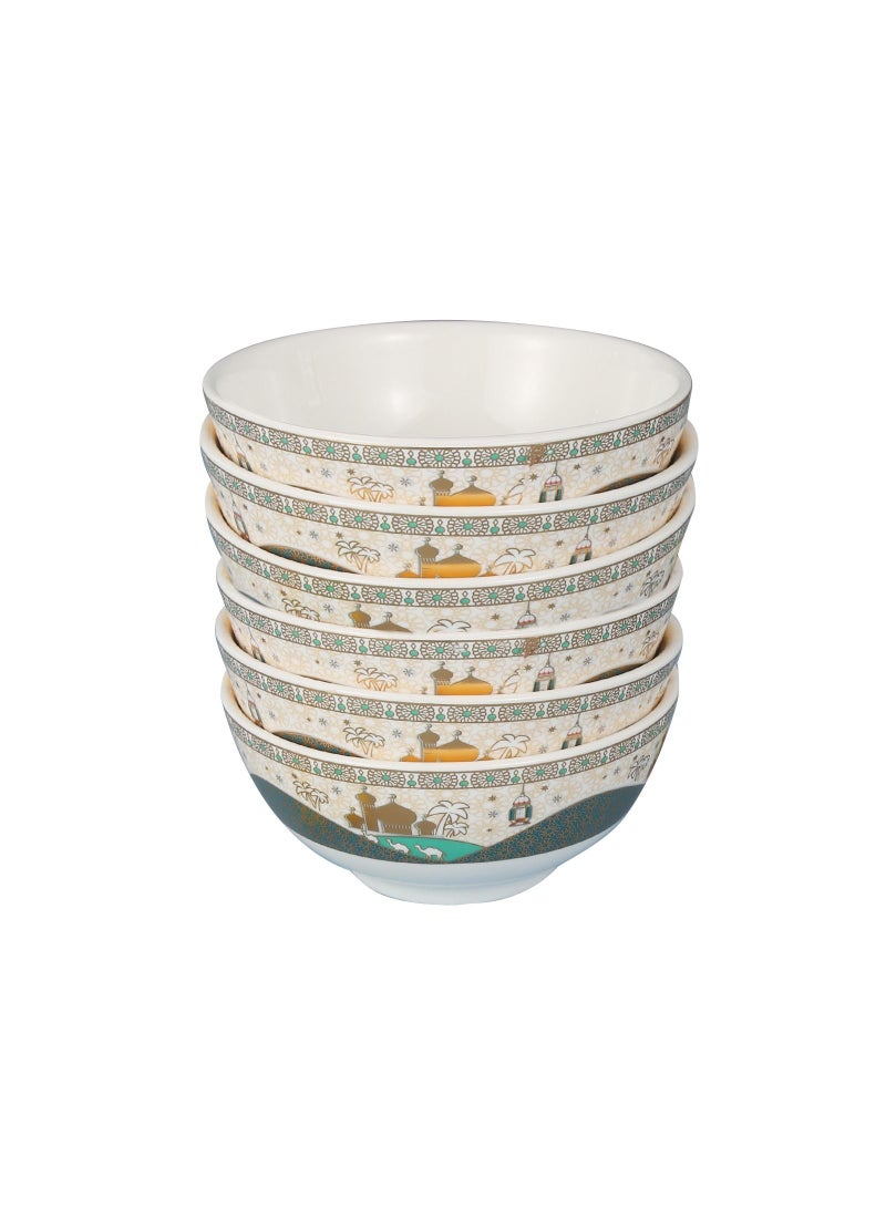 طقم وعاء سيراميك ليفينغ إفطار، أوعية مطبخ للحبوب الكبيرة، المعكرونة، الحساء، العصيدة، الإفطار، آمنة للاستخدام في الميكروويف وغسالة الصحون - Image 1