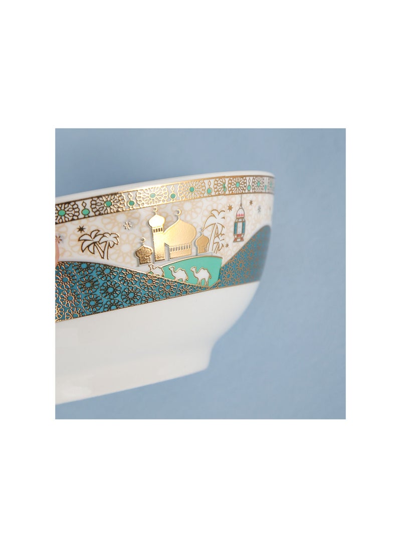 طقم وعاء سيراميك ليفينغ إفطار، أوعية مطبخ للحبوب الكبيرة، المعكرونة، الحساء، العصيدة، الإفطار، آمنة للاستخدام في الميكروويف وغسالة الصحون - Image 2