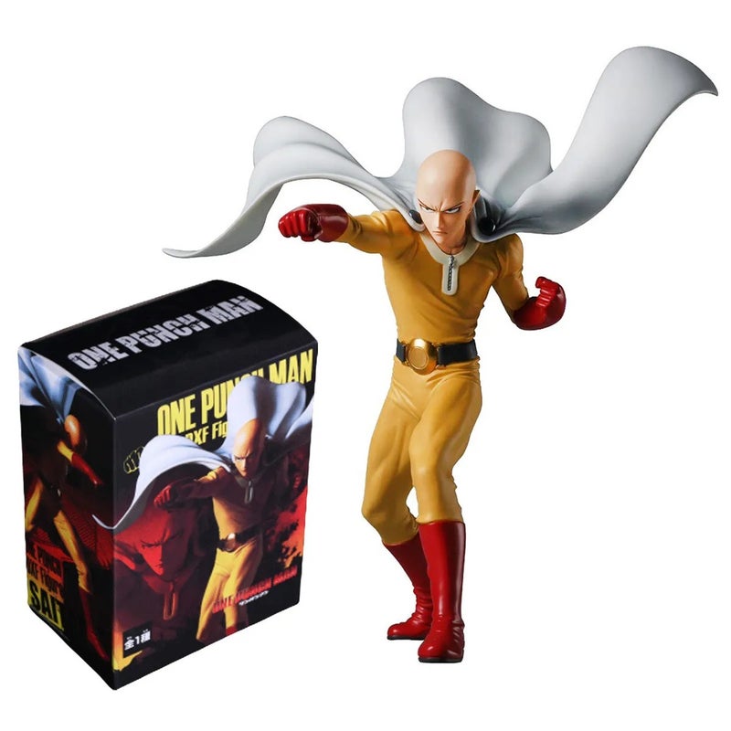 Bluejw 14CM Anime Figure ONE PUNCH-MAN Saitama Fighting Standing Figure Toy PVC Peripheral Collectible Small Sculpture Table Decoration - Image 2